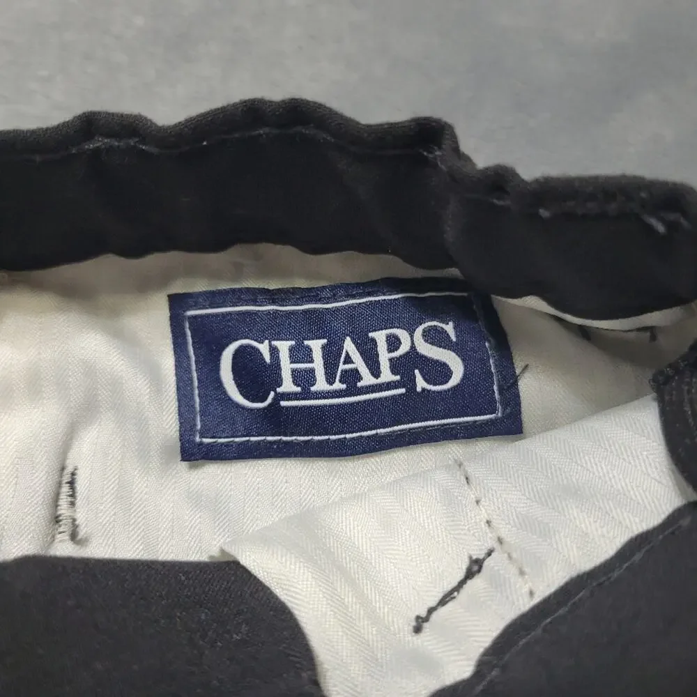 Chaps Flat Front Pants‎ Boys 5 Black Adjustable